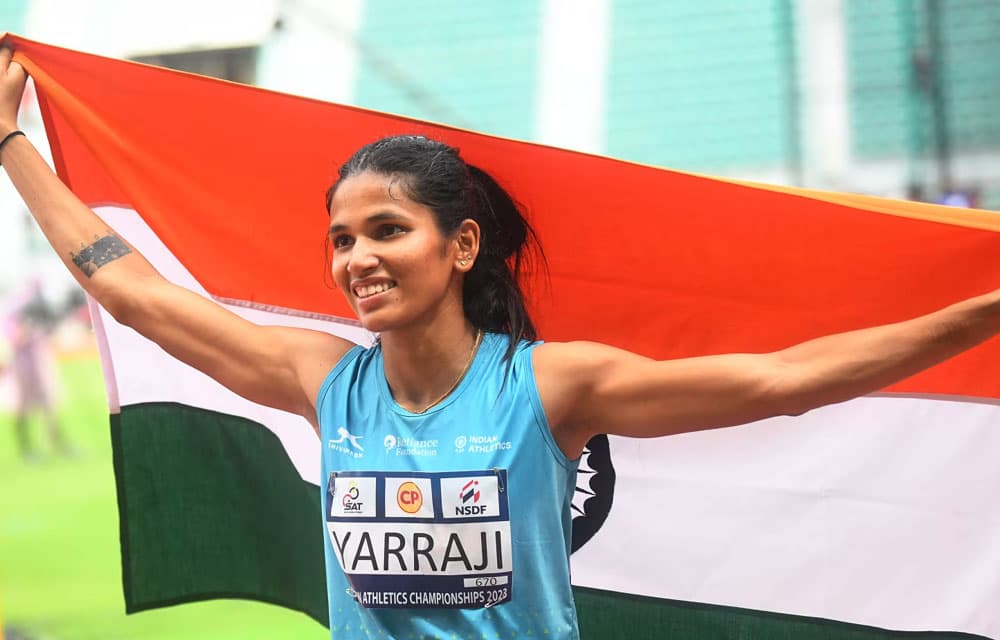 Jyothi Yarraji Wins Gold in 100m Hurdles at Taiwan Athletics Open 2025