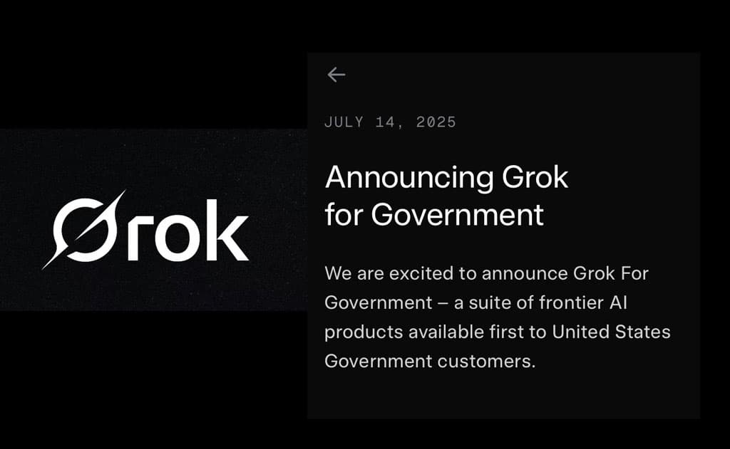 xAI Signs Landmark Deal with US Department of Defense for "Grok for Government" AI Suite