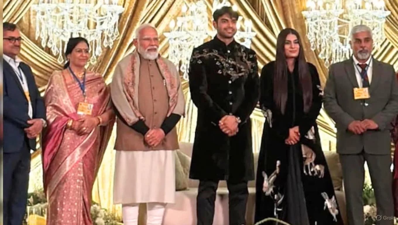 Golden Boy Neeraj Chopra’s 2025 Wedding Reception – PM Modi Attends