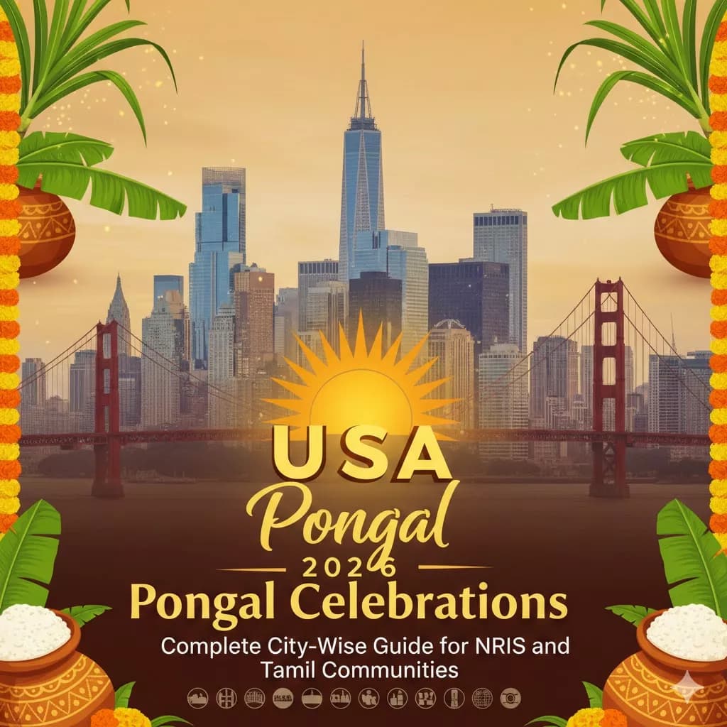 Pongal Celebrations in the USA 2026: Complete City-Wise Guide for NRIs and Tamil Communities