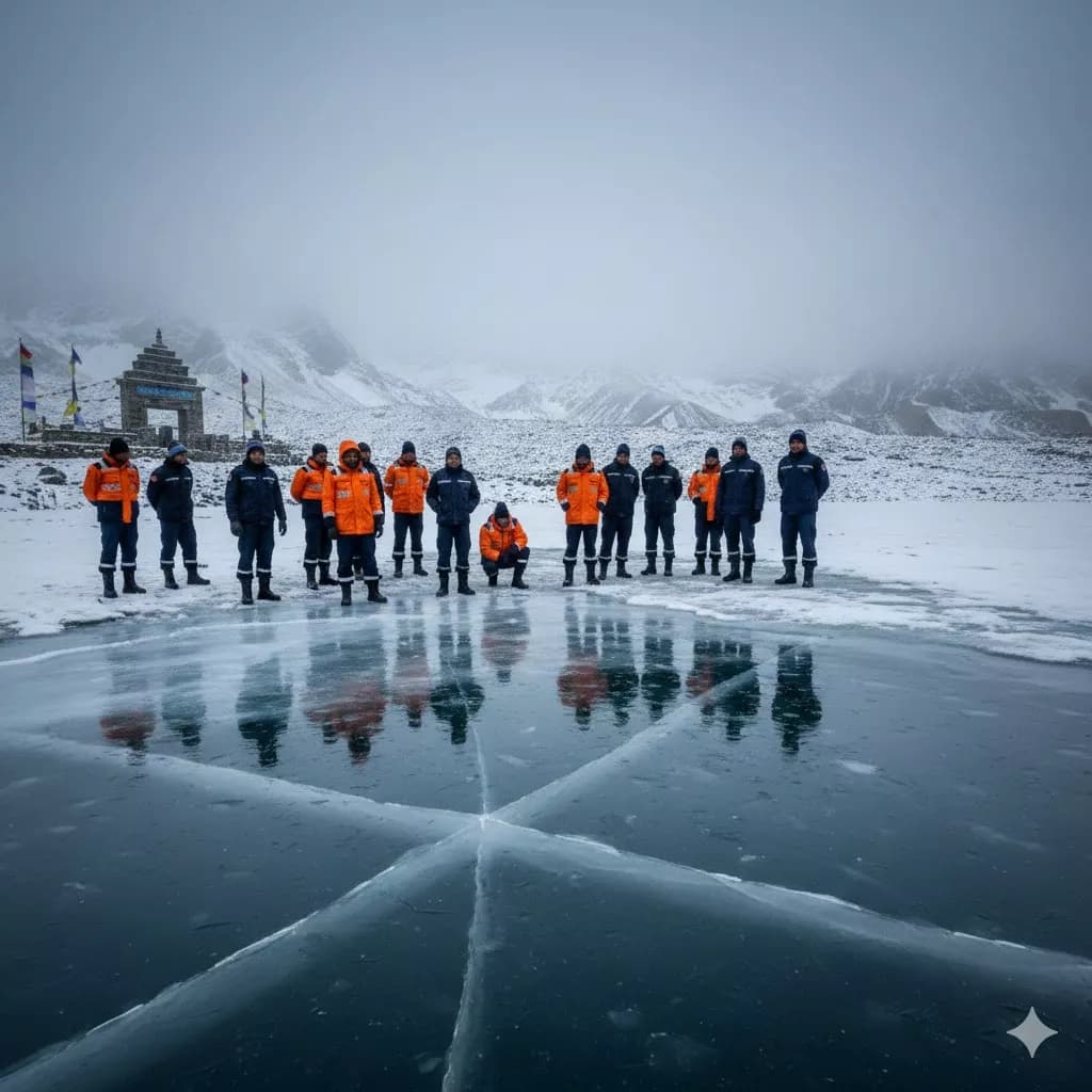 Two Kerala Tourists Drown After Slipping into Frozen Sela Lake in Arunachal Pradesh