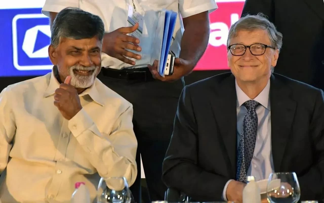 Bill Gates Meets CM Naidu in Amaravati on Feb 18