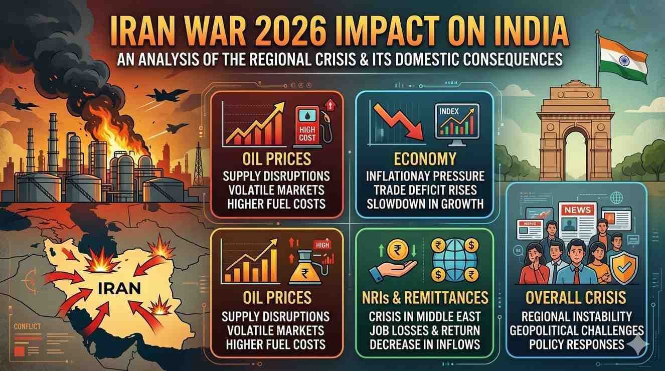 Iran War 2026 Impact on India: Oil Prices, Economy, NRIs & Remittances Crisis