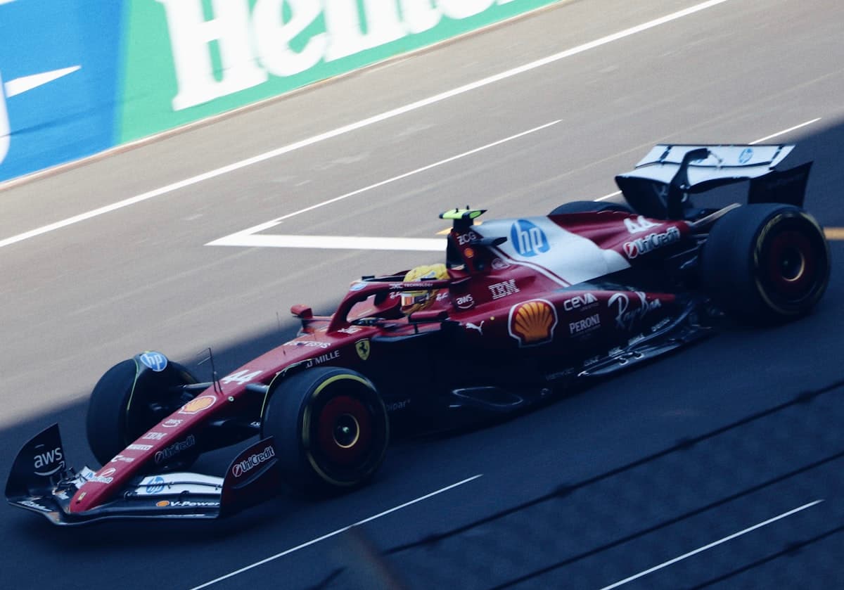 Ferrari F1 car #44 Lewis Hamilton on track — Formula 1 2026 season