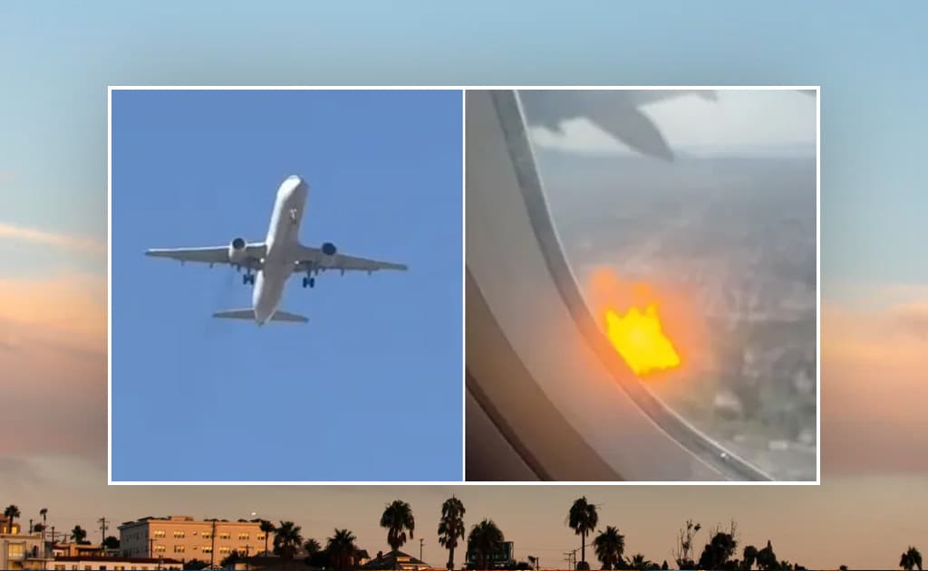 American Airlines Engine Fire Mid-Air: Emergency Landing at Las Vegas