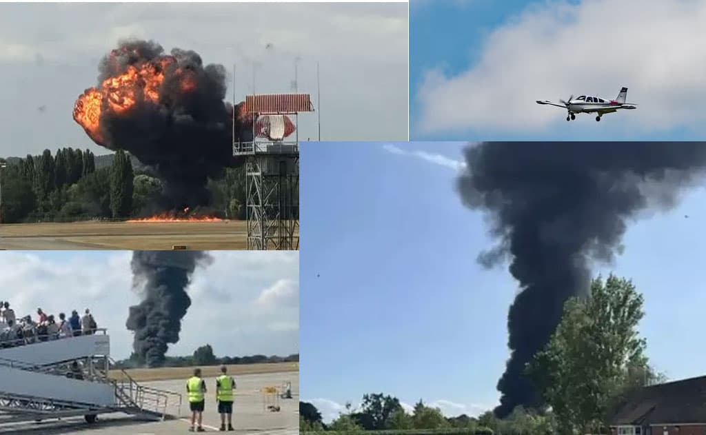 Beechcraft Super King Air Crashes at London Southend Airport: Emergency Response Underway