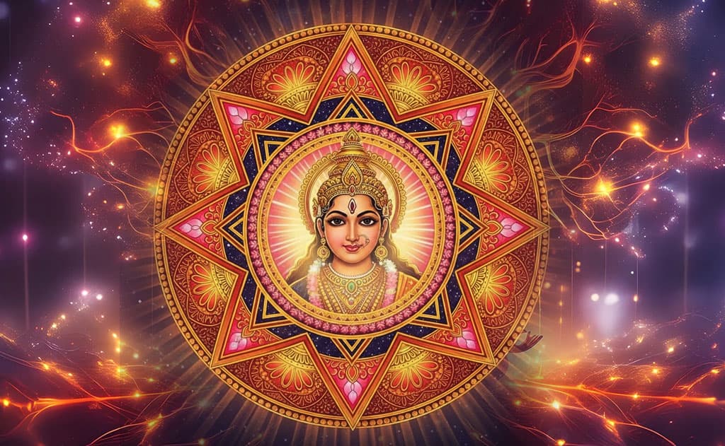 The Divine Sri Cakra and the Radiant Sri Lalita Parabhattarika