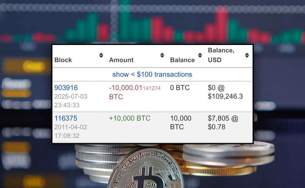 Historic Bitcoin Move: $1.1 Billion Transferred After 14 Years of Dormancy