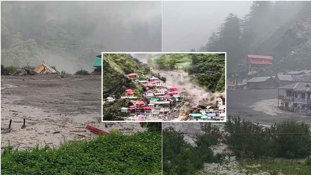 Devastating Cloudburst Hits Uttarkashi’s Dharali Village, Leaves Trail of Destruction