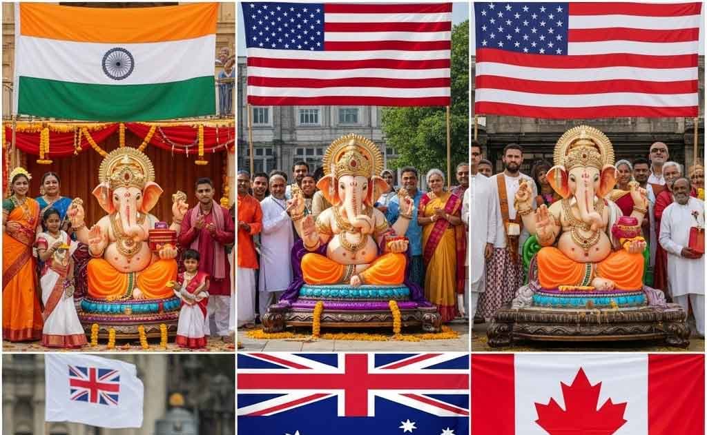 Ganesh Chaturthi 2025: Celebrations in India, USA, UK, Australia, and Canada