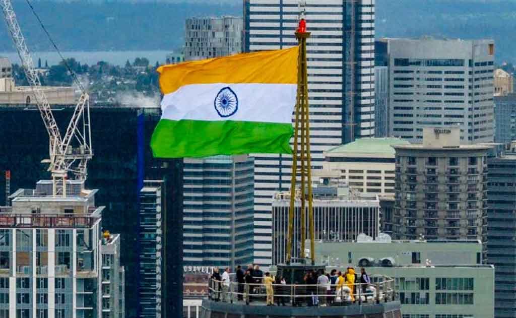 Tiranga Hoisting at Seattle’s Space Needle