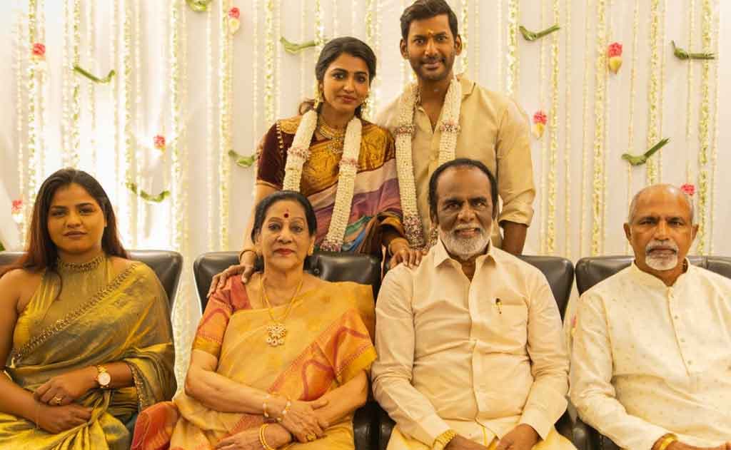 Tamil Star Vishal Engaged to Sai Dhanshika