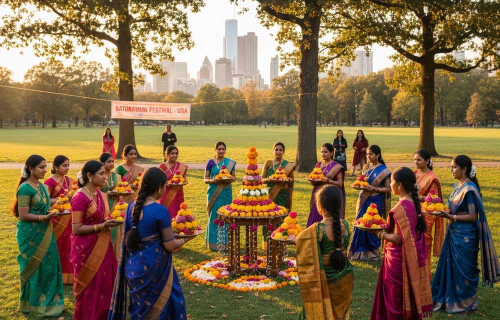 bathukamma in USA