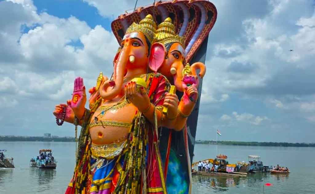 Epic 69-Foot Ganesh Immersion