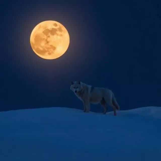 Wolf Supermoon January 3