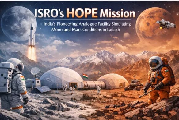 ISRO HOPE Mission: Ladakh Analogue Site for Moon and Mars Tests
