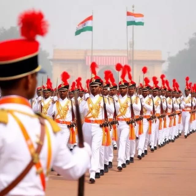 India's 77th Republic Day Parade Rehearsals Blend Tradition and Tech Rehearsals in New Delhi