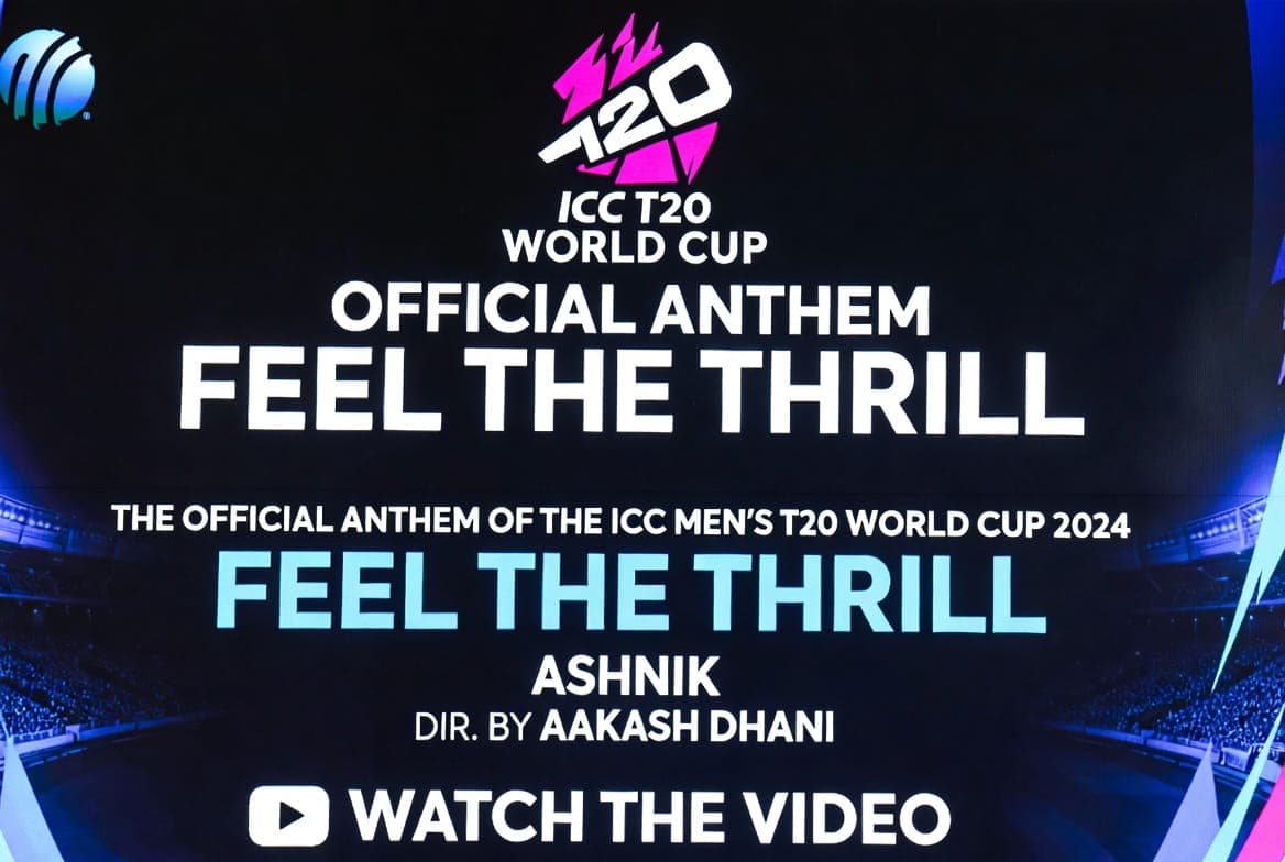 ICC Unveils 'Feel the Thrill' as Official Anthem