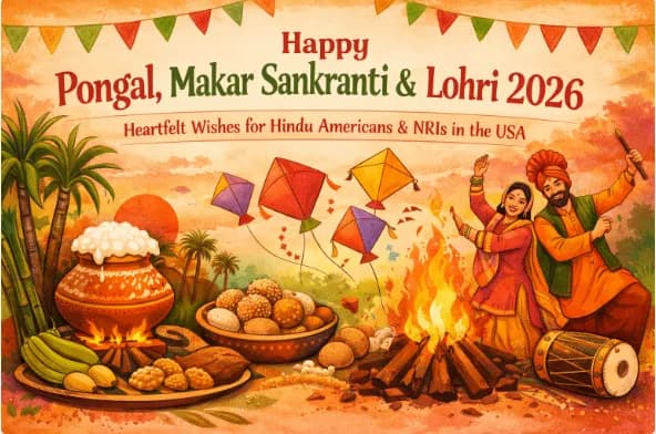 Happy Pongal, Makar Sankranti & Lohri 2026: Heartfelt Wishes for Hindu Americans & NRIs in the USA
