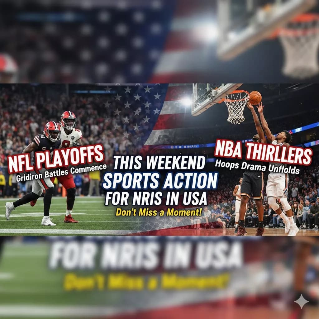 This Weekend Sports Action for NRIs in USA: NFL Playoffs & NBA Thrillers