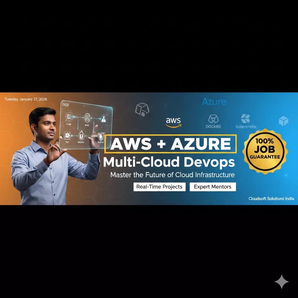 AWS + Azure Multi-Cloud DevOps Training with 100% Job Guarantee | Cloudsoft Solutions India