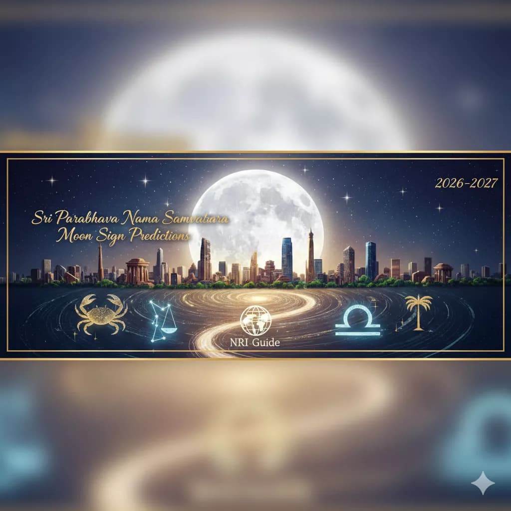 NRI Moon Sign Predictions 2026–27: Sri Parabhava Year