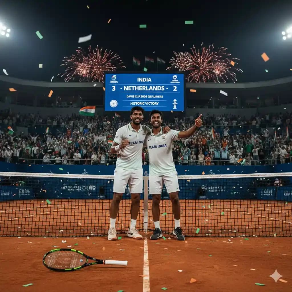 India Stuns Netherlands in Davis Cup 2026 Upset