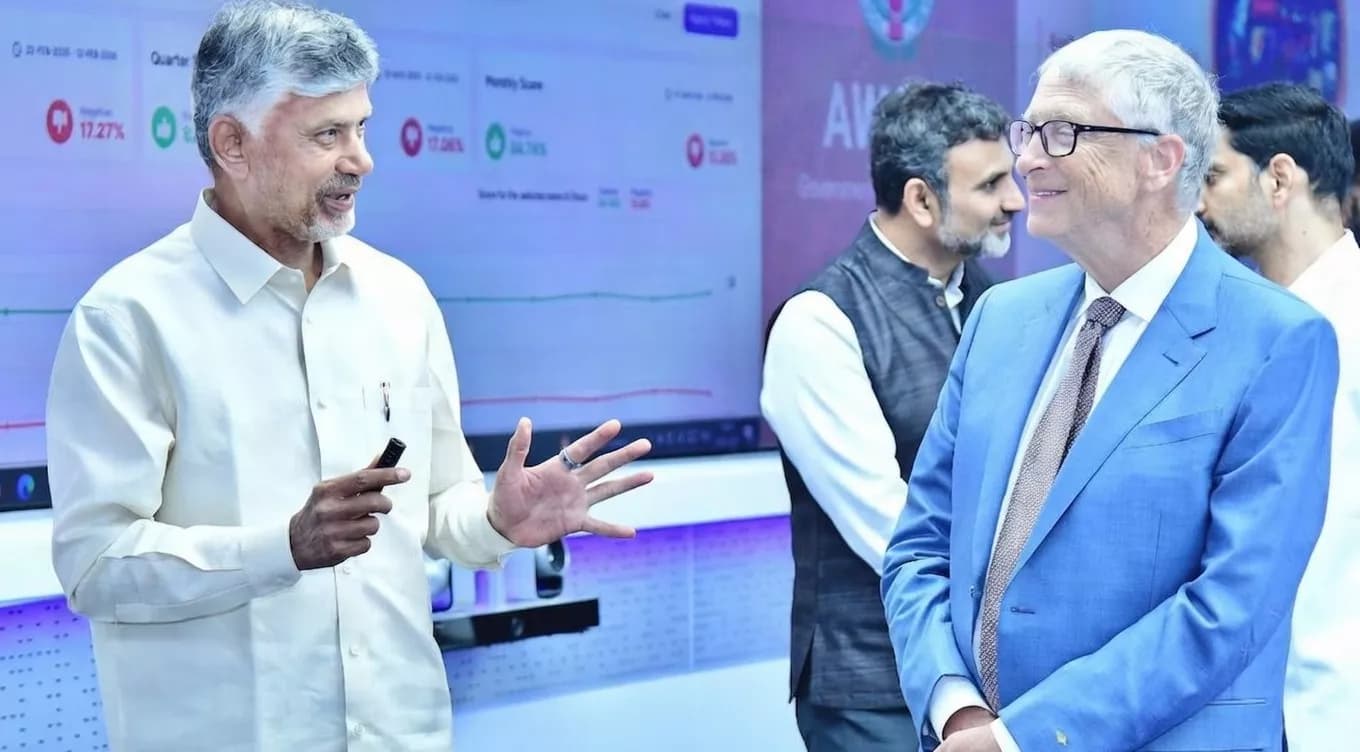 Bill Gates Visits Andhra Pradesh: Advancing AI-Driven Health and Agriculture