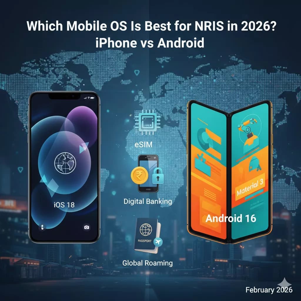 Which Mobile OS Is Best for NRIs in 2026? iPhone vs Android