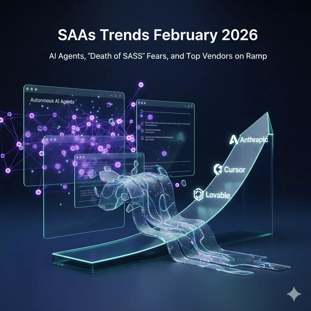 SaaS Trends February 2026: AI Agents, 'Death of SaaS' Fears, and Top Vendors on Ramp