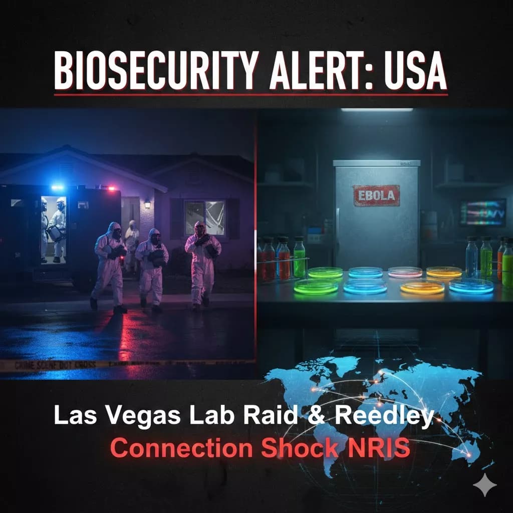 Biosecurity Alert in USA: Las Vegas Lab Raid & Reedley Connection Shock NRIs