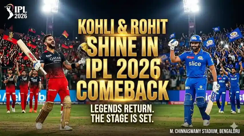 Kohli & Rohit Shine in IPL 2026 Comeback