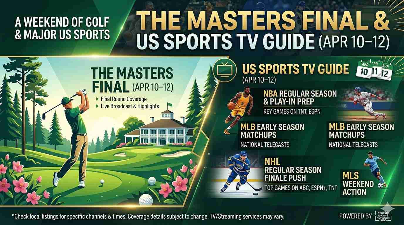 USA Sports Schedule Apr 10–12: NBA, MLB & More