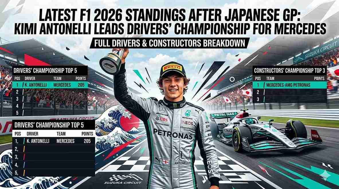 April 2026 F1 Table: Antonelli Tops, Hamilton Shines