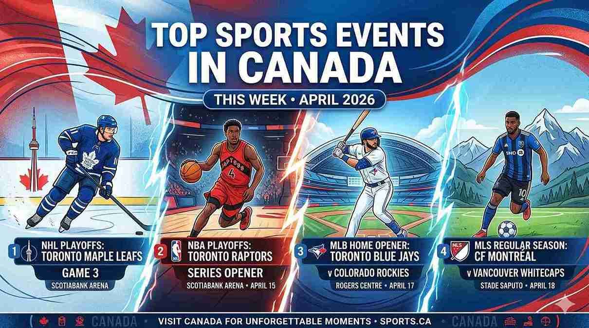 Top Sports Events in Canada This Week April 2026
