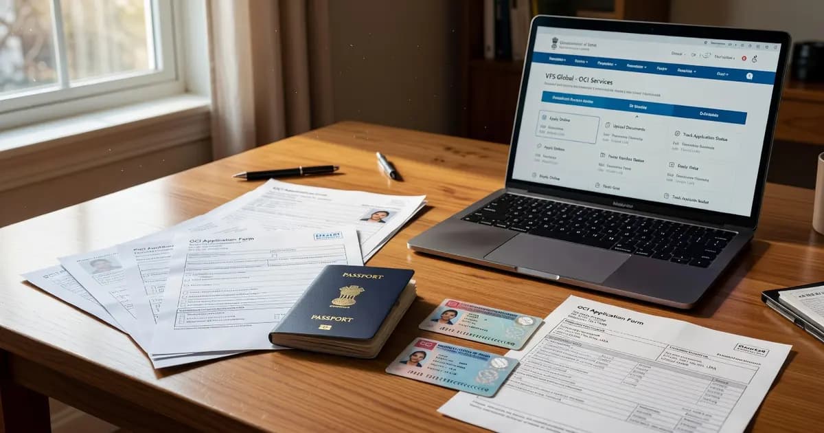 OCI card renewal 2026 documents and application materials for USA NRIs