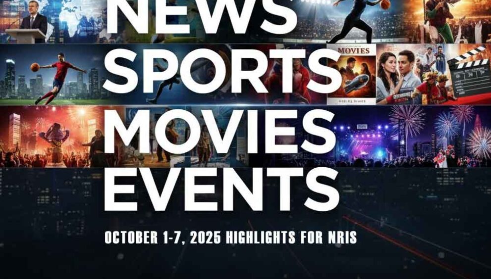This Week's Major News, Sports, Movies, and Events: October 1-7, 2025 Highlights for NRIs
