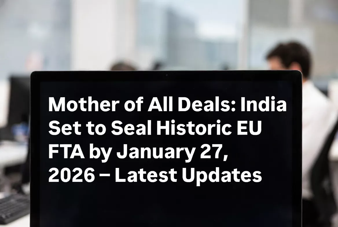 Mother of All Deals: India Set to Seal Historic EU FTA by January 27, 2026 – Latest Updates