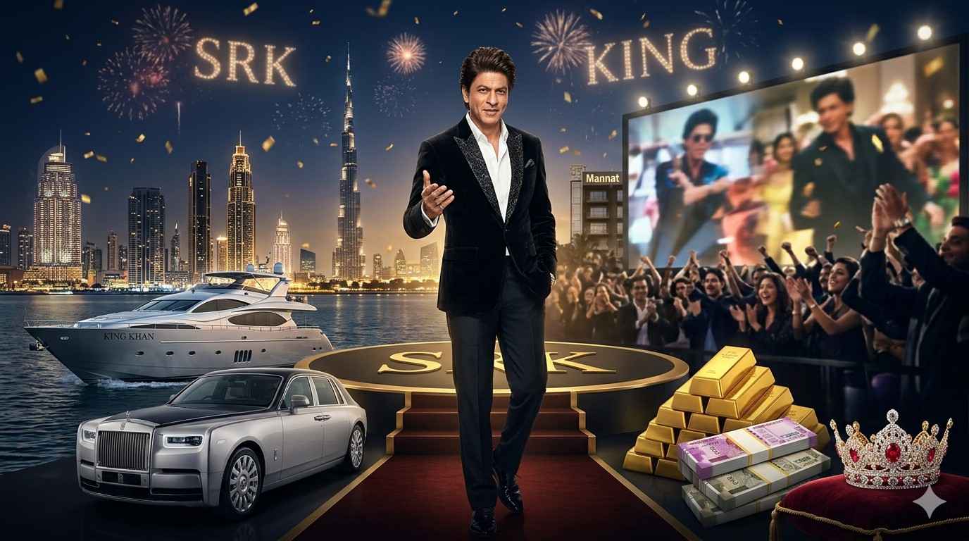 SRK Reigns Supreme! Shah Rukh Khan Tops India’s Richest Actors List with a Massive Rs 12,931 Crore – Generational Gap Indeed! 