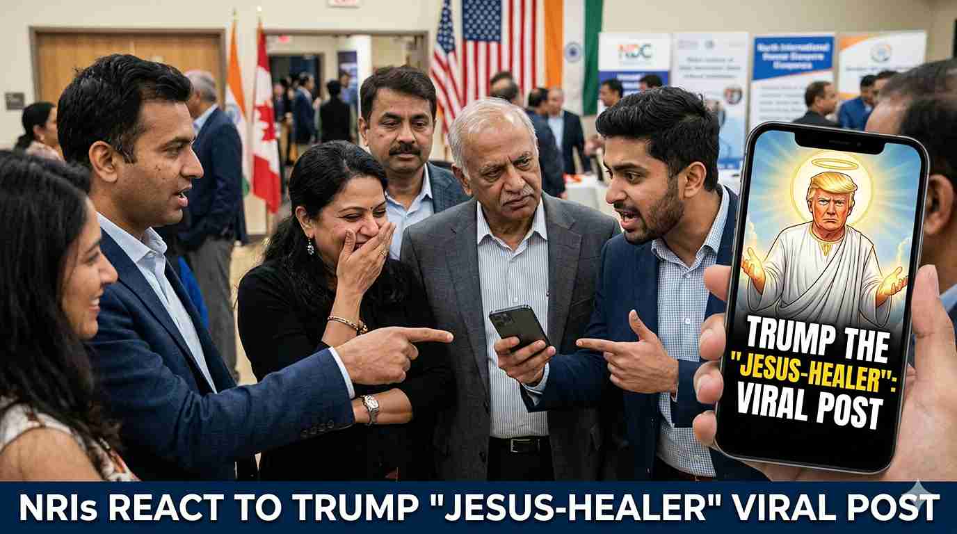 NRIs React to Trump “Jesus-Healer” Viral Post