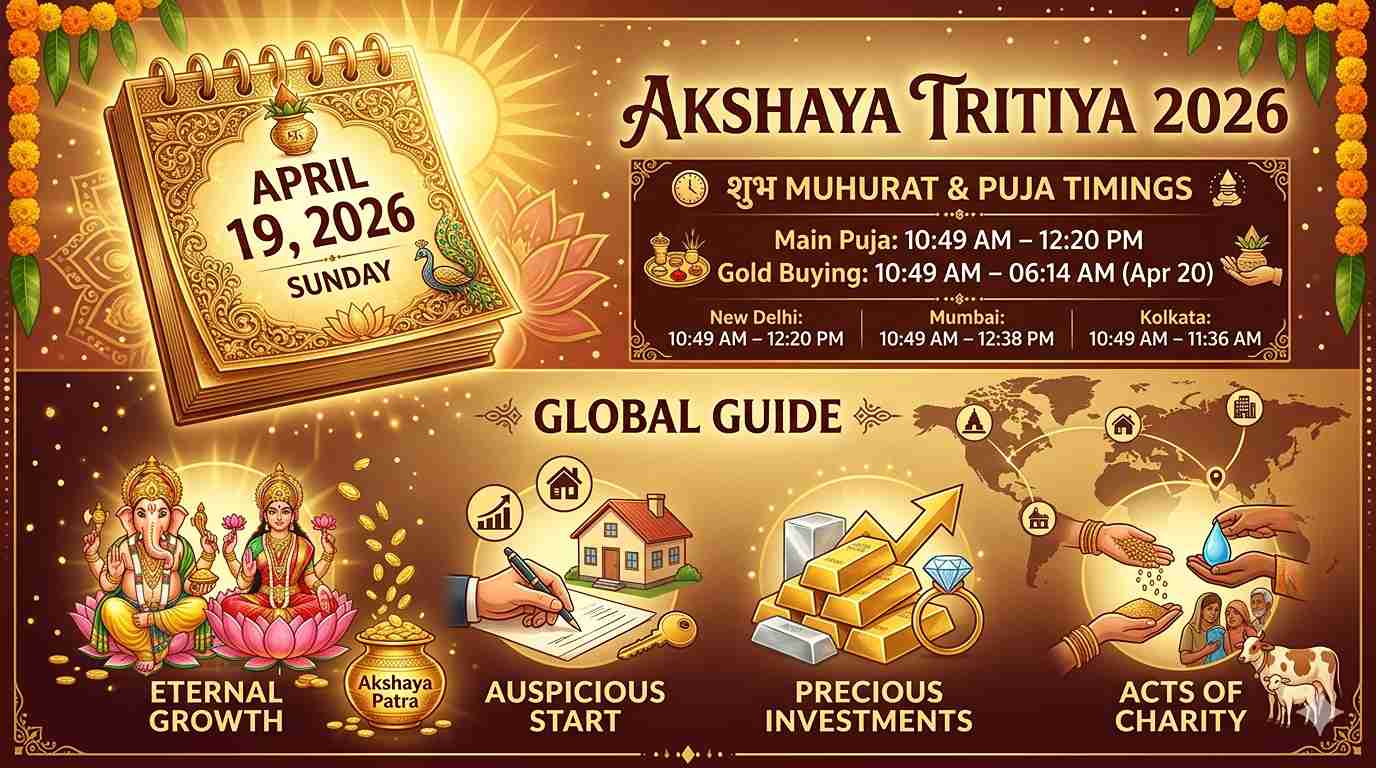 Akshaya Tritiya 2026 Date, Muhurat & Global Guide
