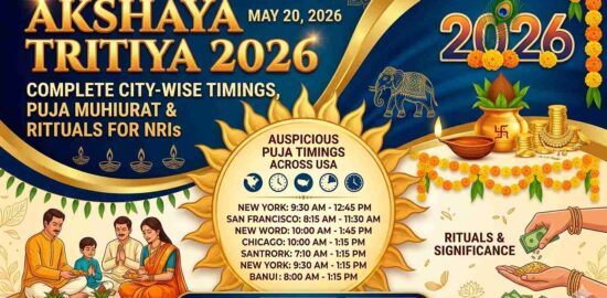Akshaya Tritiya 2026 USA: City-Wise Puja Timings