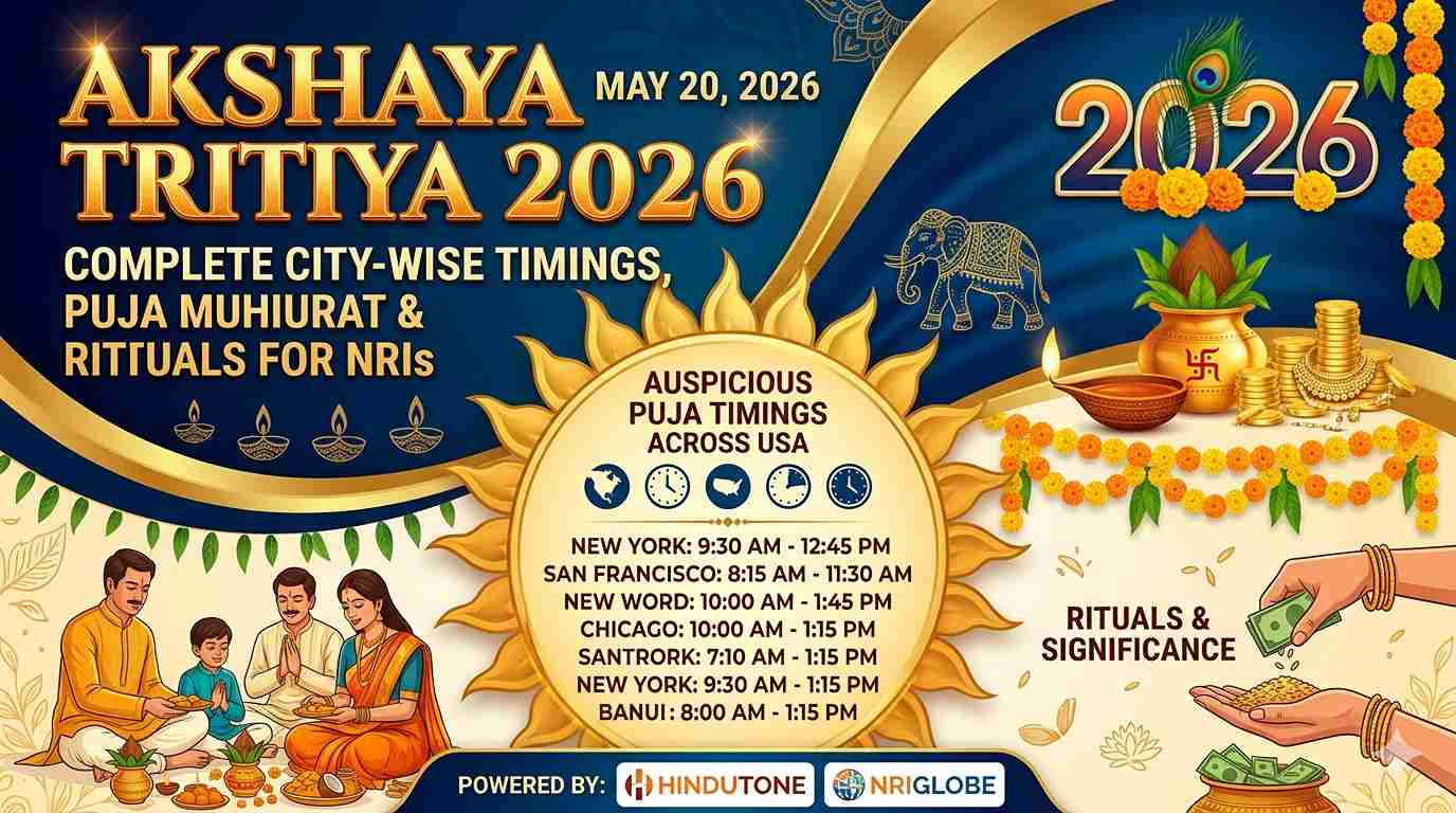 Akshaya Tritiya 2026 USA: City-Wise Puja Timings