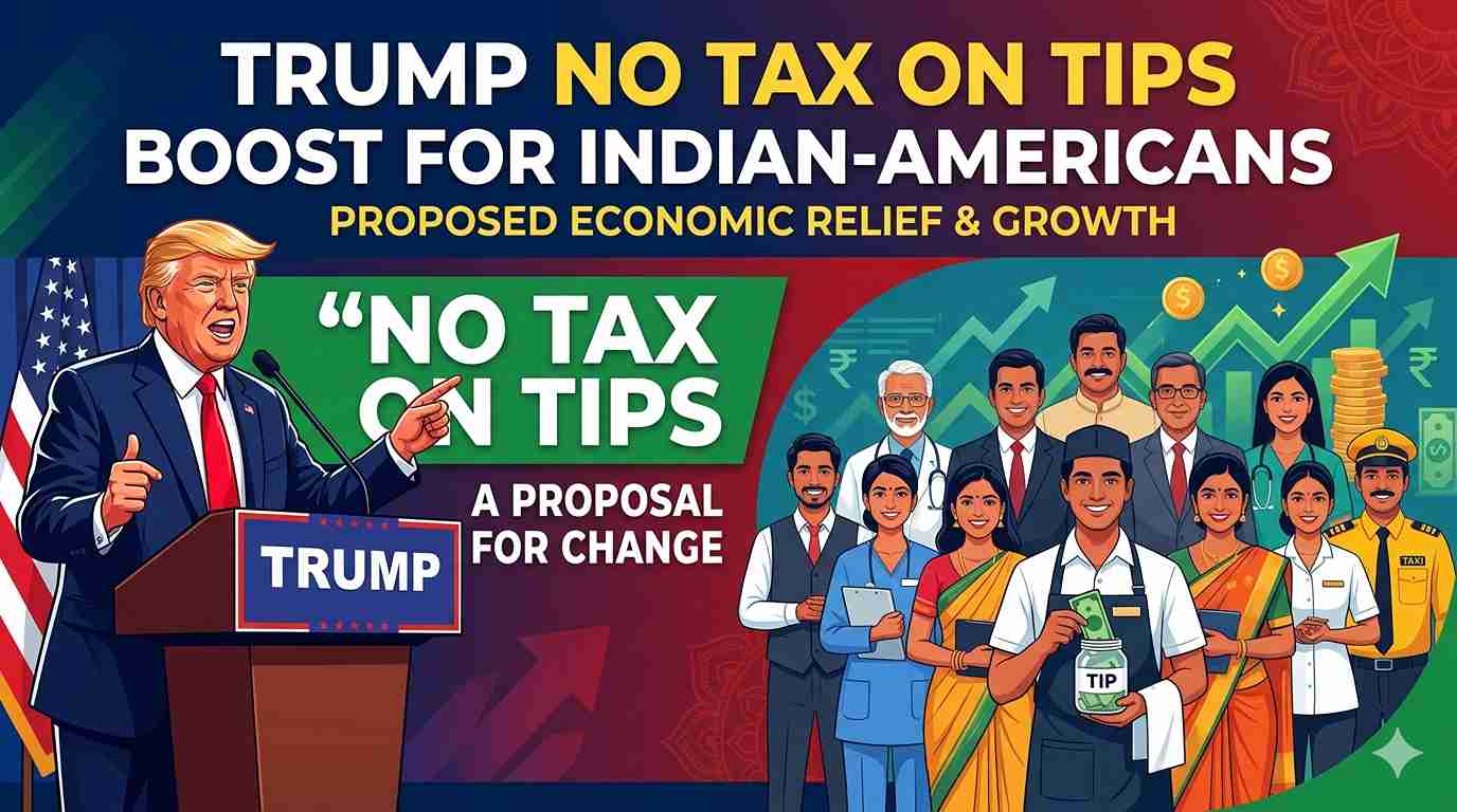 Trump No Tax on Tips: Boost for Indian-Americans