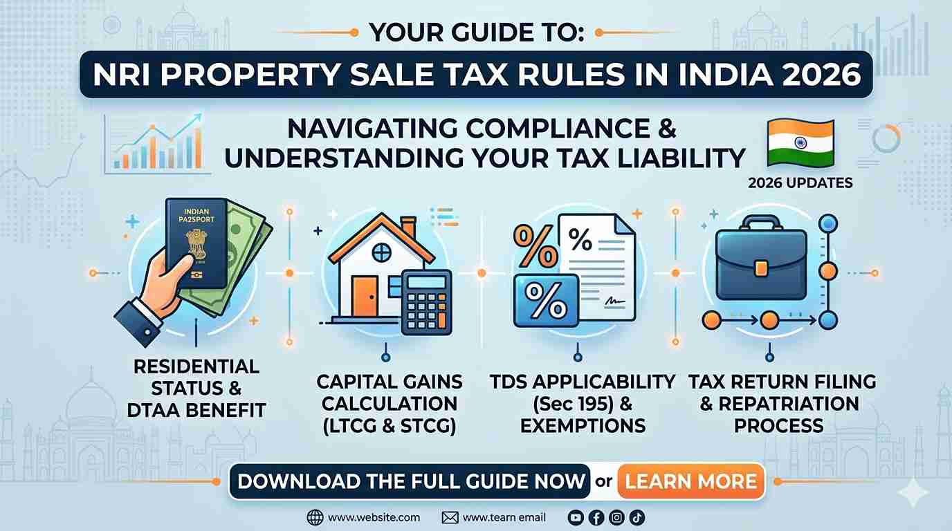 NRI Property Sale Tax Rules in India 2026 Guide