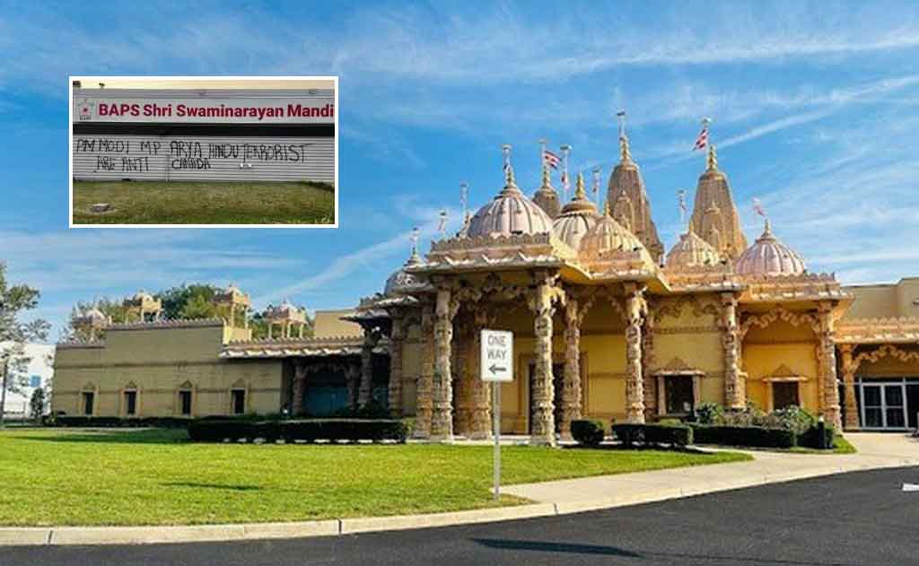 Vandalism at BAPS Hindu Temple
