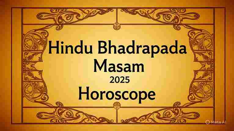 Hindu Bhadrapada Masam 2025 Horoscope